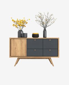 Second image of Mid-Century Wooden Chest of Drawers